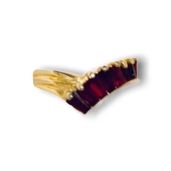 red stone costume ring